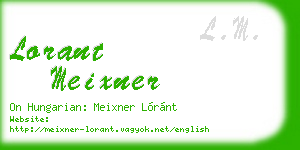 lorant meixner business card